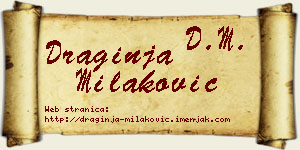 Draginja Milaković vizit kartica